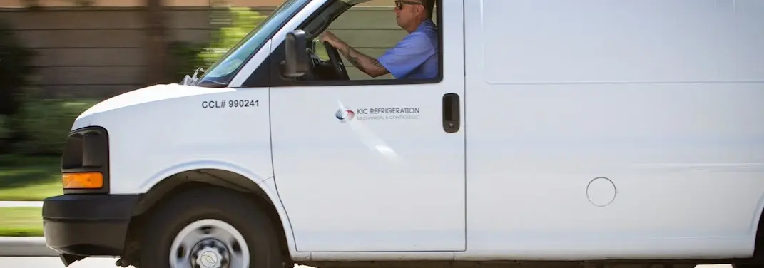 KIC Refrigeration service vehicle serving Jasper area